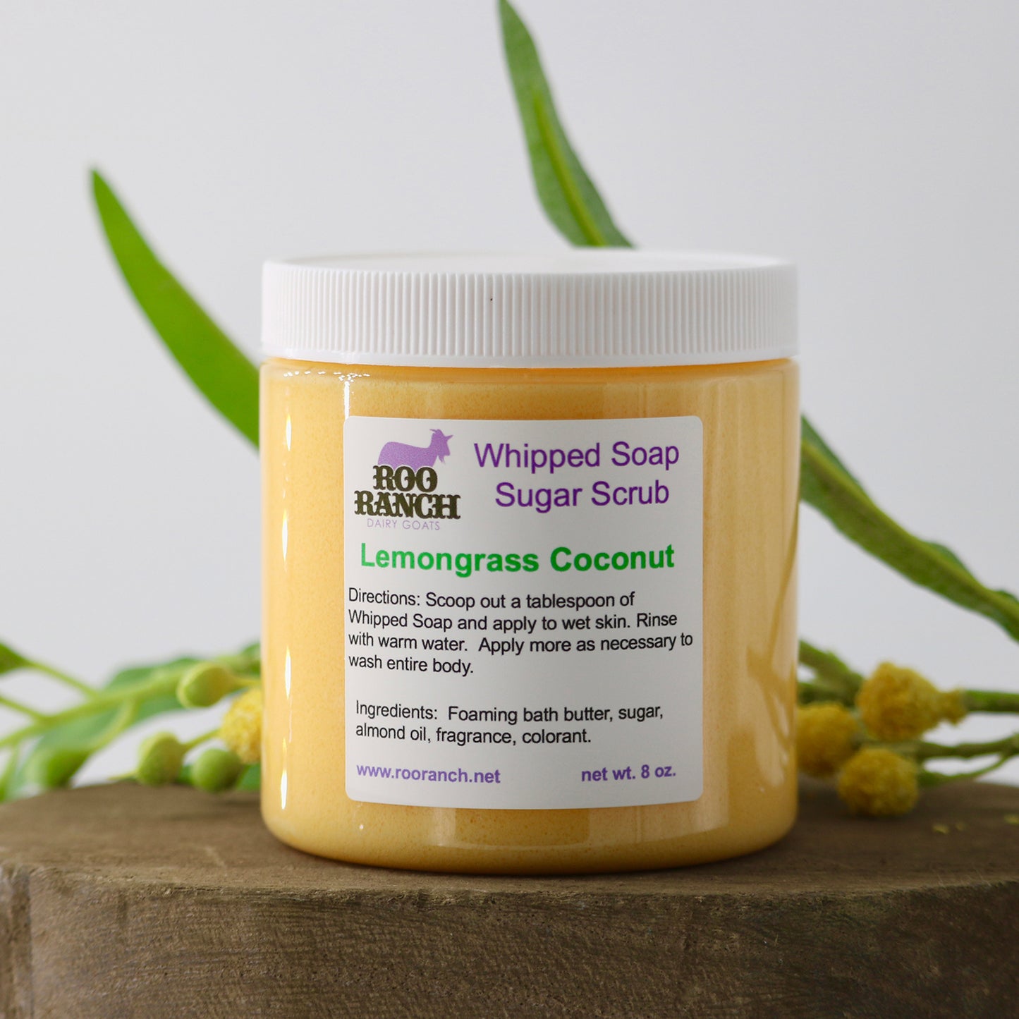 Lemongrass Coconut Sugar Whipped Soap Scrub